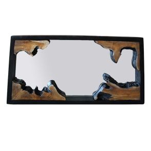 MI01039 - MIROIR BOIS MASSIF RACINE DE TECK - ROOTY