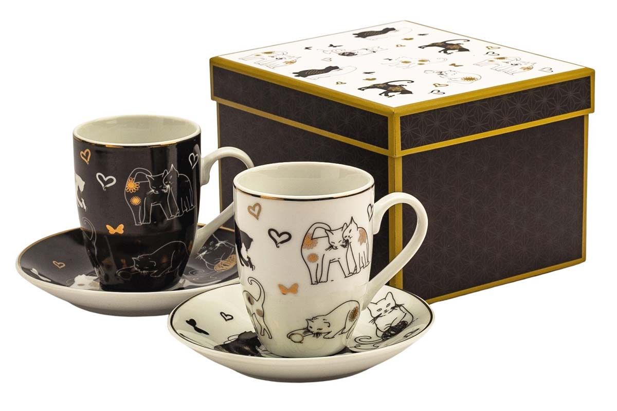 Cadeaux pour femme, tasse à café, tasse à café, set en porcelaine, coffret  cadeau pour