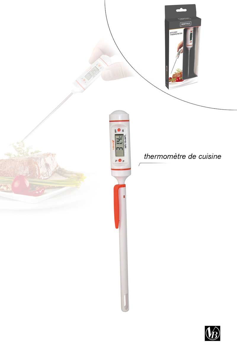 Thermomètre de Cuisine Sonde Longue 0/+300°C - Thermomètres de